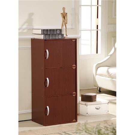 Hodedah <p>Door Cabinet is a piece of furniture that is used for storing things and usually has doors and sh Hid3 Mahogany